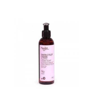 Mydło z Aleppo w płynie z Różą damasceńską, 200 ml, certyfikowane, COSMEBIO, Najel
