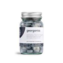 Georganics, Naturalne tabletki do mycia zębów, Activated Charcoal, 120 tabletek