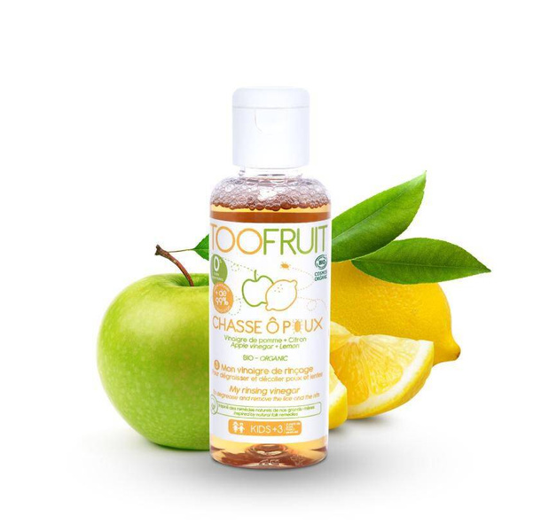 Ocet do włosów na wszy, dla dzieci, odtłuszcza włosy i skórę głowy, usuwa wszy, 100ml, Toofruit