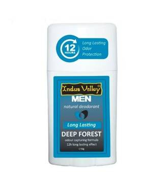 Dezodorant w sztyfcie DEEP FOREST dla mężczyzn z naturalnymi składnikami, do 12h świeżości, 50 g, Indus Valley