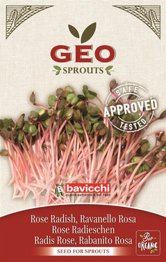 Rzodkiewka różowa - nasiona na kiełki GEO, certyfikowane, 20g, Bavicchi (VRV1403)