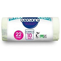 ECOZONE, Kompostowalne i Biodegradowalne Worki na Odpady Organiczne, 22szt 10L