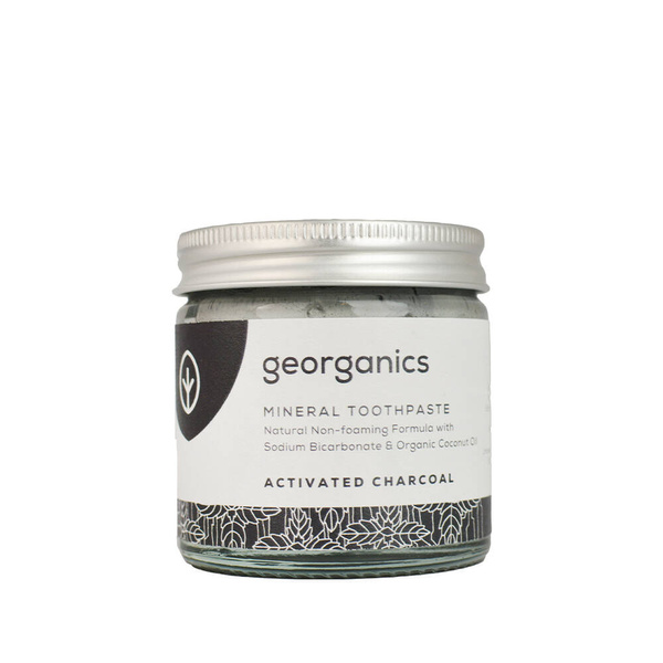 Georganics, Mineralna pasta do zębów w słoiku Activated Charcoal, 60ml