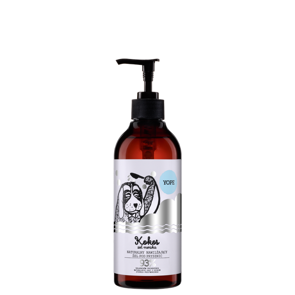 Yope, Żel pod prysznic Kokos i sól morska, 400 ml