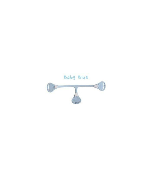 Klamerka do pieluch wielorazowych, kolor niebieski (baby blue), szybsza i bezpieczniejsza od agrafki, Snappi