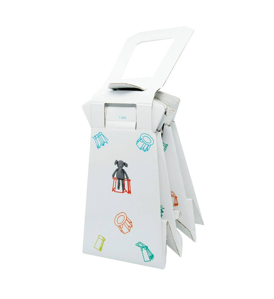 Tron - ekologiczny, składany nocnik jednorazowy dla dzieci, biały, MIŚKI