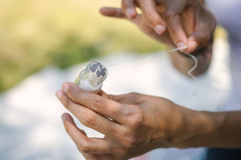 Nić dentystyczna z węglem aktywnym i fluorem, 2x50 m, UZUPEŁNIENIE, Georganics