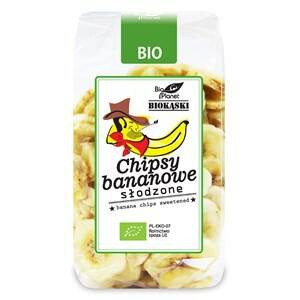 CHIPSY BANANOWE SŁODZONE BIO 150 g - BIO PLANET