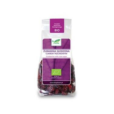 ŻURAWINA SŁODZONA CUKREM TRZCINOWYM BIO 100 g - BIO PLANET