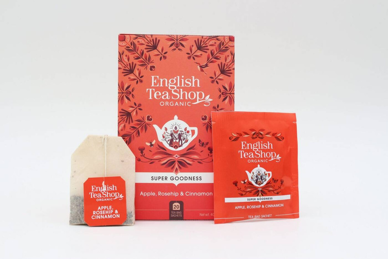 English Tea Shop, Herbata Apple, Rosehip and Cinnamon, 20 saszetek