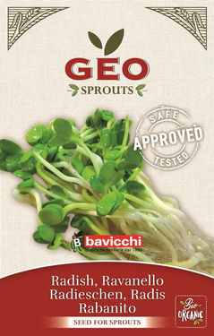 Rzodkiewka - nasiona na kiełki GEO, certyfikowane, 30g, Bavicchi (VRV1103)