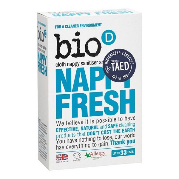 Nappy Fresh - dodatek do proszku do prania pieluch, Bio-D, 500 g