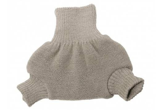 Gatki wełniane merino, SZARY, rozmiar 86-92, DISANA