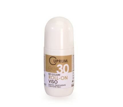 Bio krem przeciwsłoneczny do twarzy i ciała, SPF30, Roll-on, AIAB, 50 ml, Cuprum Line, Beba
