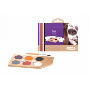 Farby do malowania twarzy HORROR SHOW, Zestaw do makijażu dla dzieci, 6x2,5 g, COSMEBIO, Namaki
