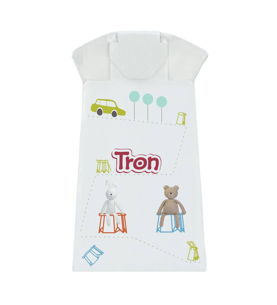 Tron - ekologiczny, składany nocnik jednorazowy dla dzieci, biały, MIŚKI