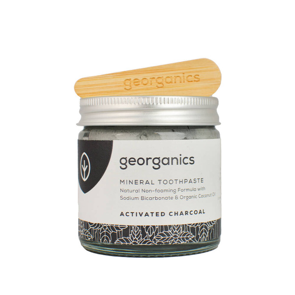 Georganics, Mineralna pasta do zębów w słoiku Activated Charcoal, 60ml