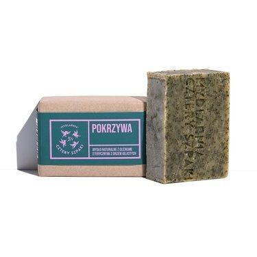 Cztery Szpaki, Pokrzywa mydło w kostce z mieloną pokrzywą i olejkami eterycznymi z drzew iglastych, 110g